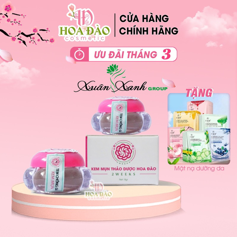Kem Mụn Thảo Dược Hoa Đào 2 Weeks