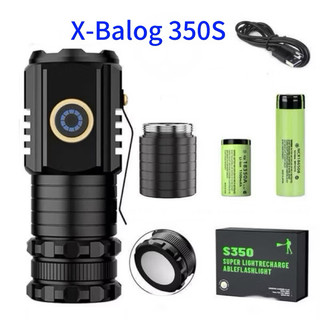  Đèn pin siêu sáng X-Balog 301 đèn pin mini cầm tay dã ngoại cao cấp vỏ nhôm có nam châm gắn sạc USB kháng nước 