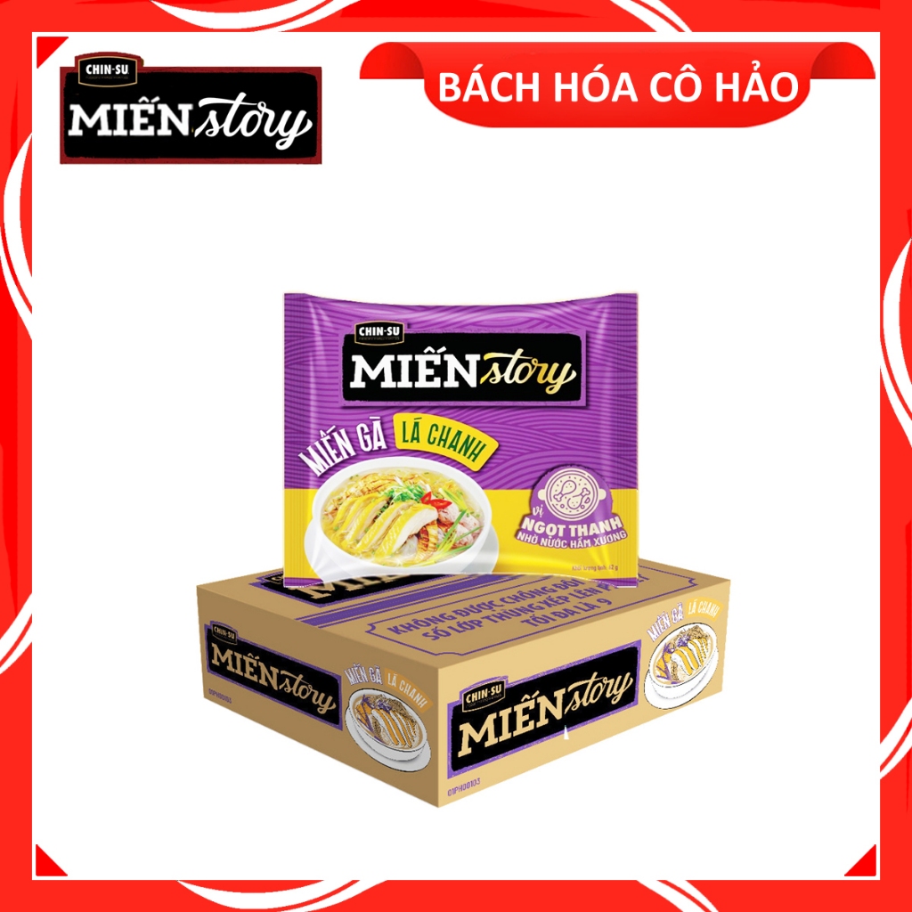 THÙNG 24 GÓI MIẾN GÀ LÁ CHANH MIẾN STORY CHINSU