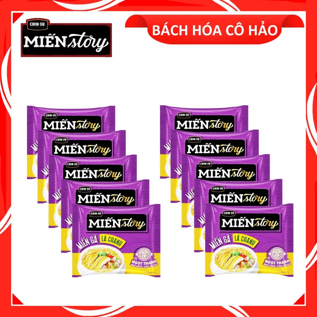 COMBO 10 GÓI MIẾN GÀ LÁ CHANH MIẾN STORY CHINSU