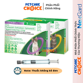 NexGard COMBO - Tuýp Nhỏ Gáy Phòng & Trị Nội, Ngoại Ký Sinh Dành Cho Mèo