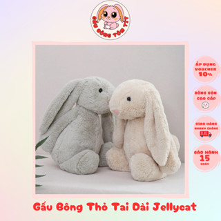 Gấu Bông Thỏ Tai Dài Jellycat size 40cm đủ màu, Thú Nhồi Bông Thỏ Bunny Tai Dài Hoạt Hình Dễ Thương