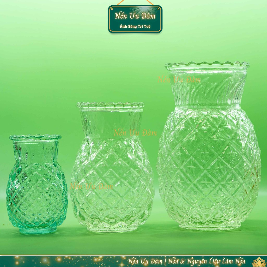 Ly Trái Thơm, ly làm nến, 200ml, 600ml, 1200ml - Nến Ưu Đàm