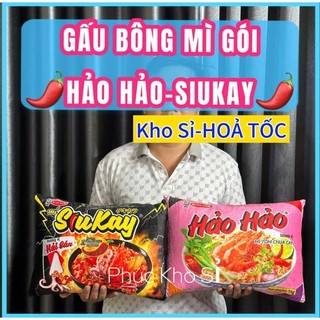  {Sẵn Kho}❤️❤️Gấu bông hình gói mì Hảo Hảo-Mì Siukay Siêu Đáng Yêu-Lông Mềm Mịn-Quà Tặng Ý-Bim Bim-Snack,Gối Ôm-Tựa Lưng 