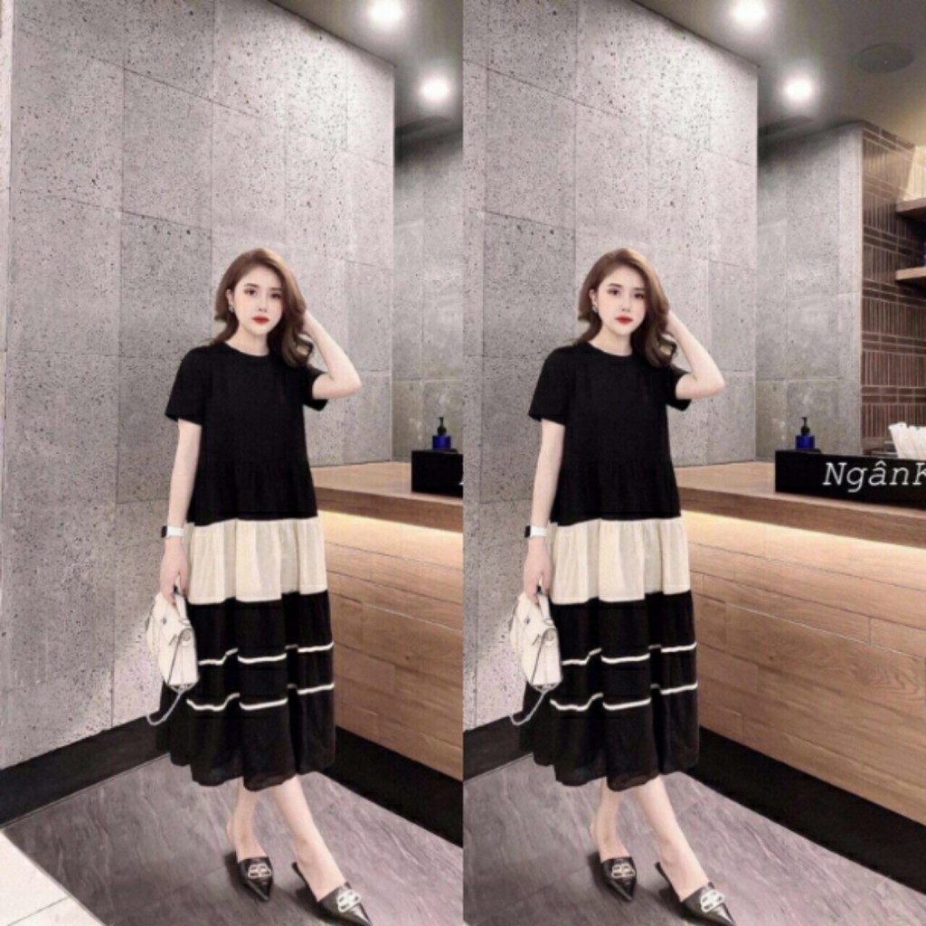 Váy Bầu Maxi Dáng Suông Chuẩn Đẹp
