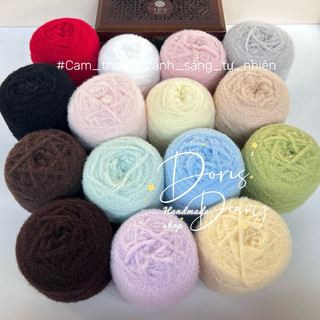 [50gr/ 100gr](Chập 6 sợi) Len cloud candy, cotton sweet candy, len bông đan móc khăn choàng, gấu bông,…