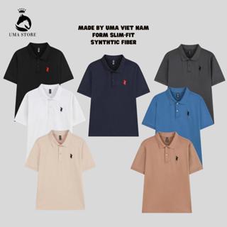 Combo 3 Áo Polo Nam UMA Thêu Ngựa Nổi Chất Liệu Vải Cotton Pique Mát Lịm Kiểu Dáng Trẻ Trung SPA78