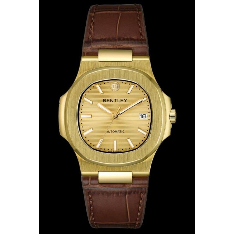 [Chính Hãng 100%] Đồng Hồ Nam Bentley BL2340 (2340) Máy Cơ (Automatic) Kính Sapphiare Mặt Vuông Viền