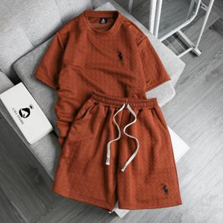 Bộ Quần Áo Nam UMA Xốp Họa Tiết Thêu Ngựa Chất Liệu Nỉ Xốp Cao Cấp Ba Kiểu Dáng Cực Phong Cách SPB05