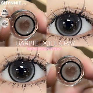 ✨(1 CẶP) kính áp tròng lens mắt màu xám baby doll CẬN RỪ 0-6 ĐỘ VIỀN ĐEN (14.5MM) tự nhiên - SHYNNIE LEĐO