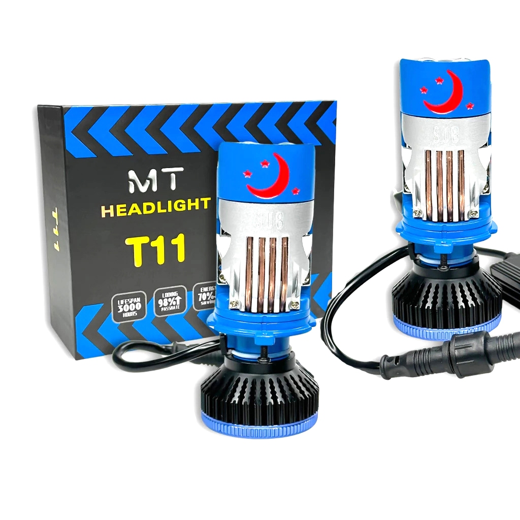 Đèn Pha LED T11 Pro MT - Bản Mới 2025, Công Suất 85W 2 Chip Trợ Pha Laser, Pha Màn Chập