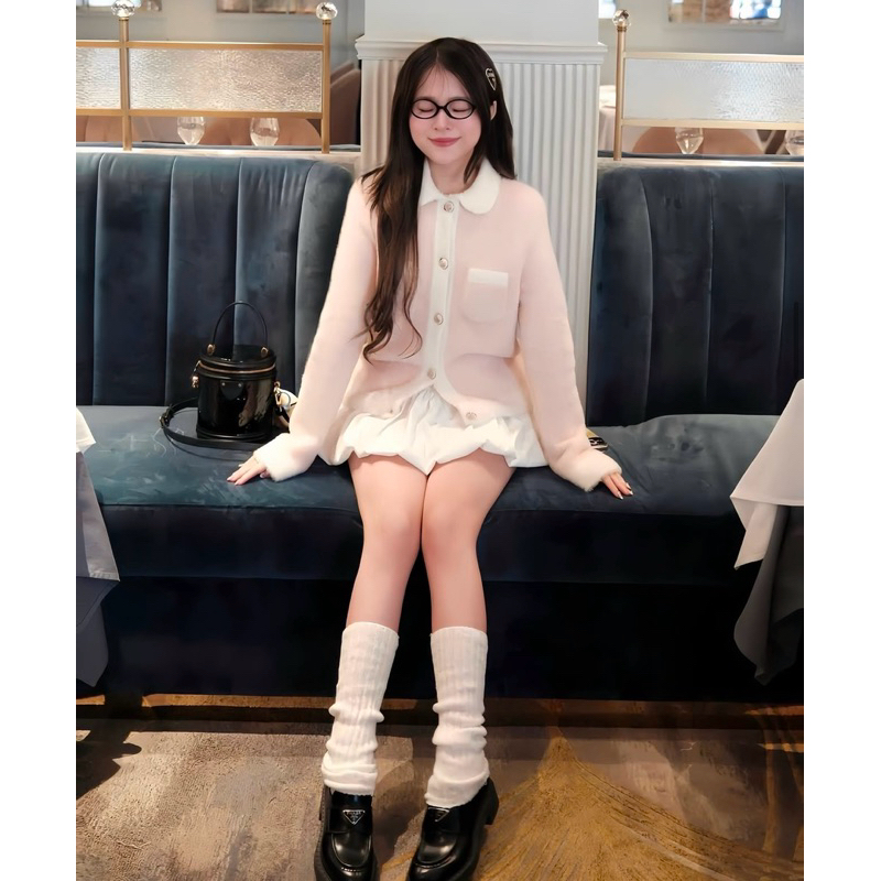 ÁO LEN LÔNG XÙ ISABELLA HỒNG TI NGOAN (NEWTAG) | BigBuy360 - bigbuy360.vn