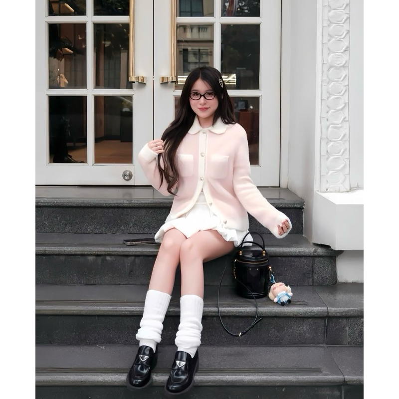 ÁO LEN LÔNG XÙ ISABELLA HỒNG TI NGOAN (NEWTAG) | BigBuy360 - bigbuy360.vn