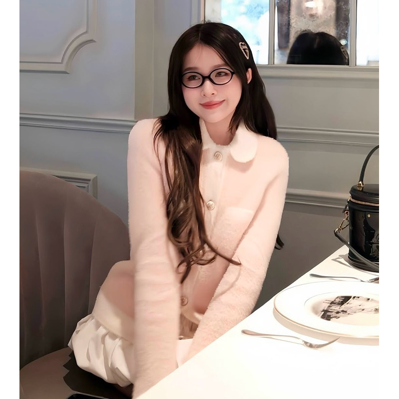 ÁO LEN LÔNG XÙ ISABELLA HỒNG TI NGOAN (NEWTAG)