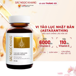 ✅ Viên uống đẹp da - chống lão hóa - nám sạm tàn nhan Sắc Ngọc Khang Vi Tảo Lục [Hộp 60 Viên]