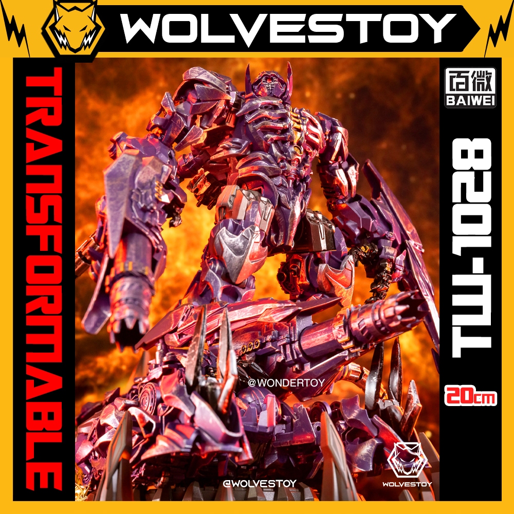 Mô Hình Baiwei TW-1028 Shockwave (SS56) DOTM Robot Biến Hình Xe Tăng 20cm