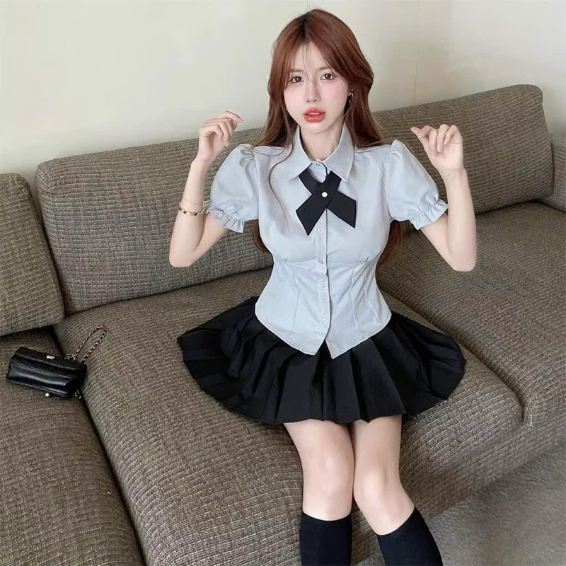 Áo kiểu sơ mi tay dài