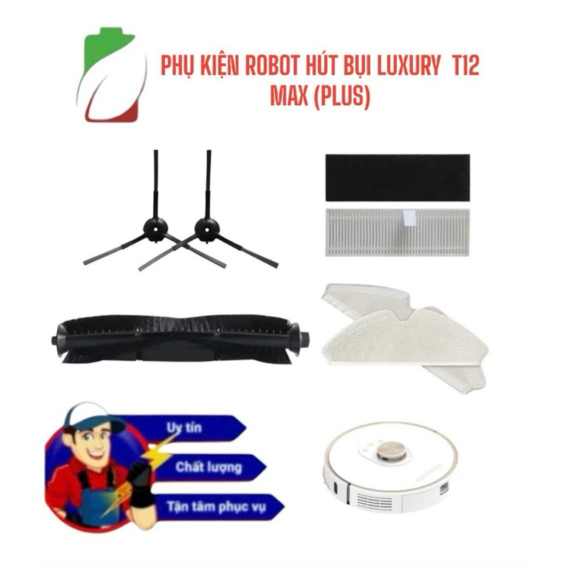 PHỤ KIỆN ROBOT HÚT BỤI FUJI LUXURY T12 MAX( PLUS)
