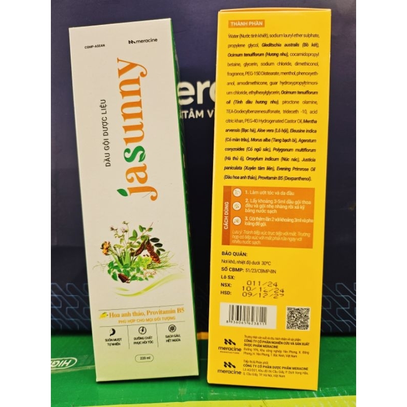 Dầu gội dược liệu Jasunny - hương bưởi