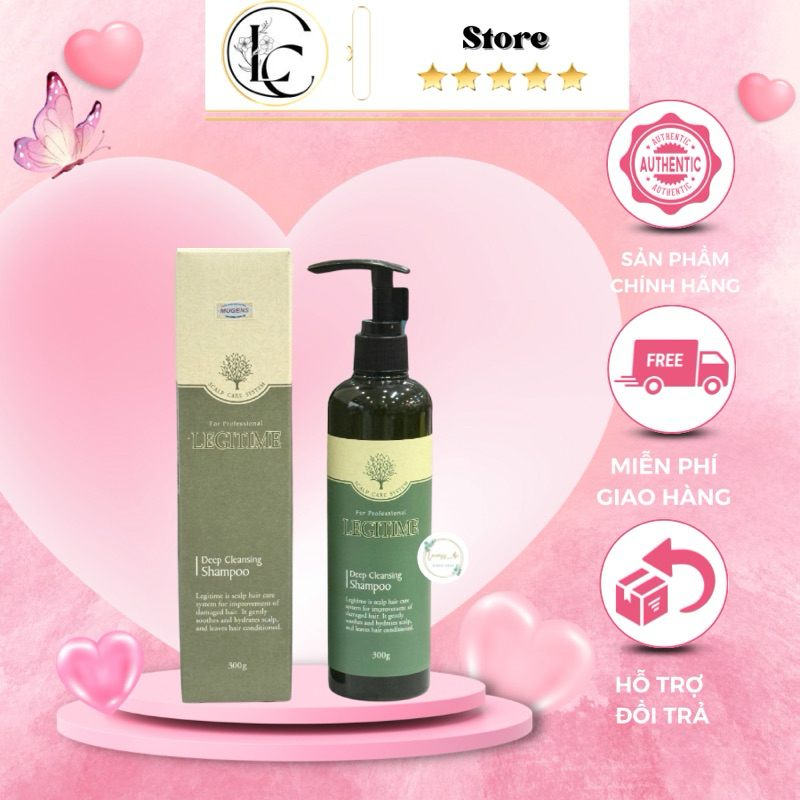 Dầu Gội Ngăn rụng tóc, Thảo dược , Kích thích mọc tóc, sạch gàu, dành cho tóc dầu Legitime Deep Sham