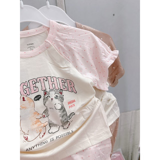 Bộ cộc tay Mompa chất cotton cho bé