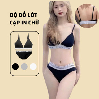 [CHỮ CHUẨN] Bộ đồ lót nữ cotton kiểu giọt lệ có khóa điều chỉnh dây Mặc Hàng Ngày, Đi Biển Hàng Cao Cấp