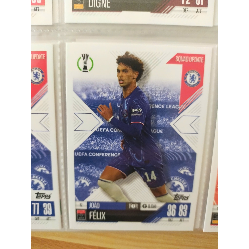 Thẻ Bóng Đá Topps Match Attax 24/25 EXTRA SQUAD UPDATE Joao Felix - Chelsea