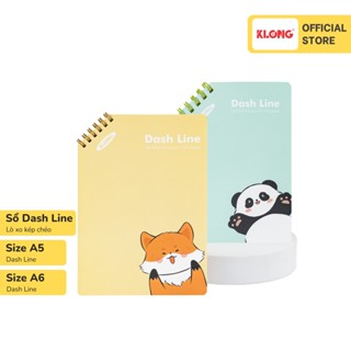  Sổ Dash Line lò xo kép chéo KLONG A5 A6 120 trang 100 76; MS: 961 962 