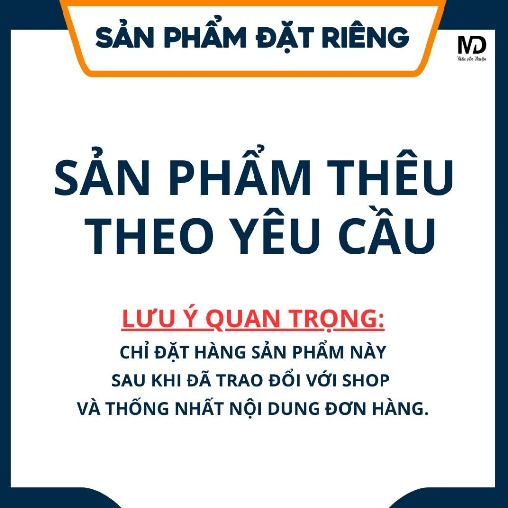 (G2) Sản phẩm thêu theo yêu cầu - Chỉ đặt hàng tại đây sau khi đã trao đổi và chốt thông tin với sho