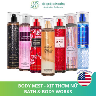 Xịt thơm Body Mist Mỹ Bath and Body Works 236ml - Xịt toàn thân, hương nước hoa, chính hãng Mỹ lưu hương Body Nữ