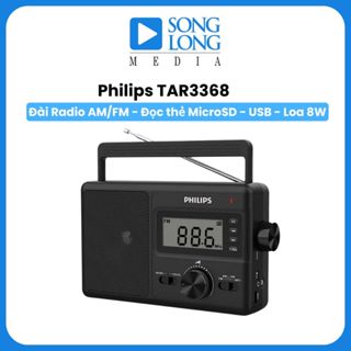 Đài Radio cổ điển AM/FM MicroSD USB Philips TAR3368 - Chính hãng phân phối