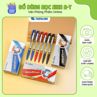  Combo 20 Bút Bi Thiên Long FO-024 Ngòi 0.7mm Mực Xanh Đỏ Đen Không Lem Nhòe Văn Phòng Học Sinh 