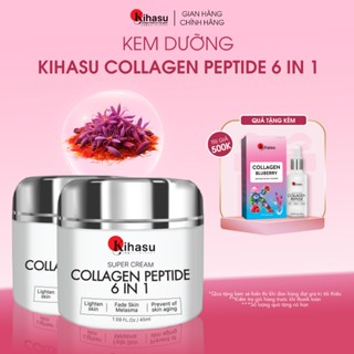 Bộ 2 Kem Dưỡng Collagen Kihasu 6in1 Dưỡng Da Trắng Sáng Đều Màu, Cung Cấp Độ Ẩm, Giúp Da Săn Chắc, Đàn Hồi, Trẻ Trung