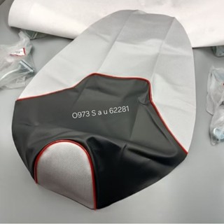 Trùm võ da bọc yên ngồi xe EXCITER 2010 trắng đen, viền đỏ zin