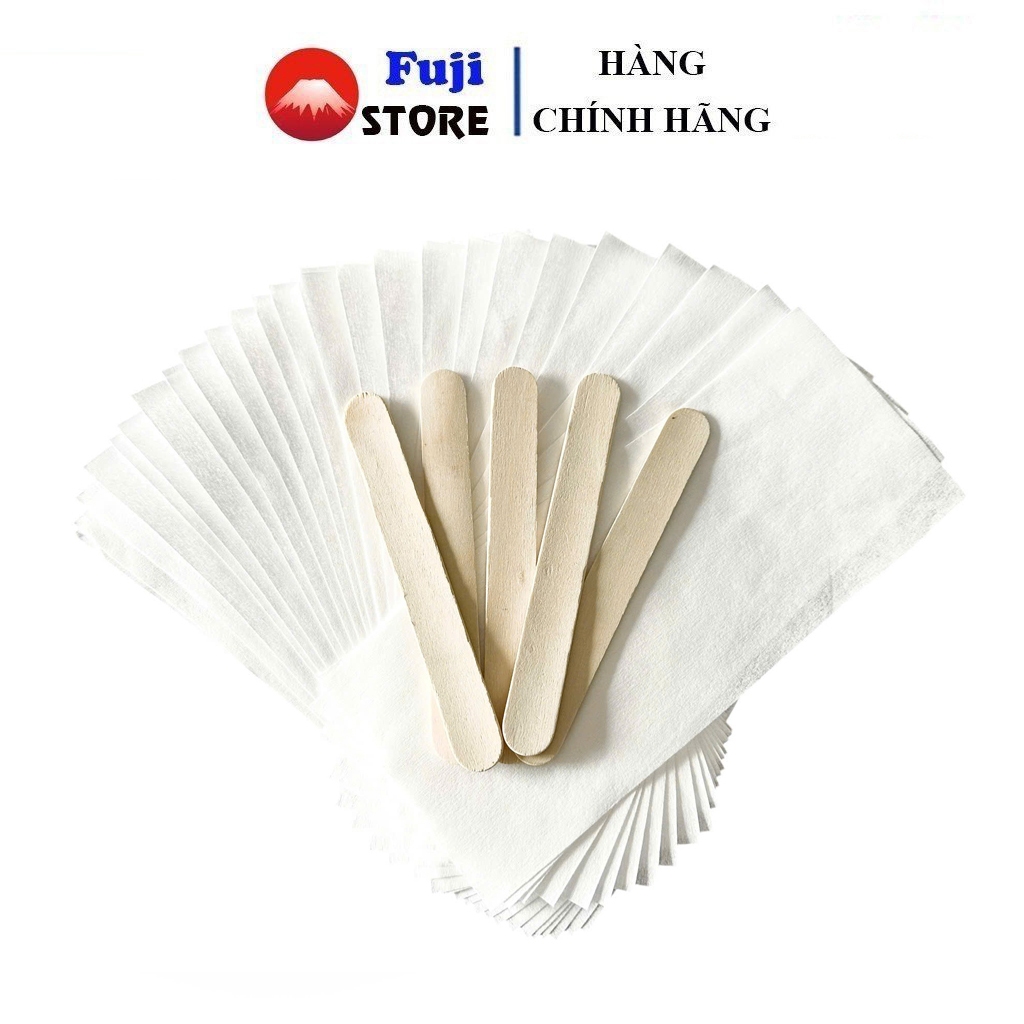 Combo Giấy Wax Chuyên Dụng  Và Que Wax - Bộ Combo Dụng Cụ Hỗ Trợ Wax Hiệu Quả