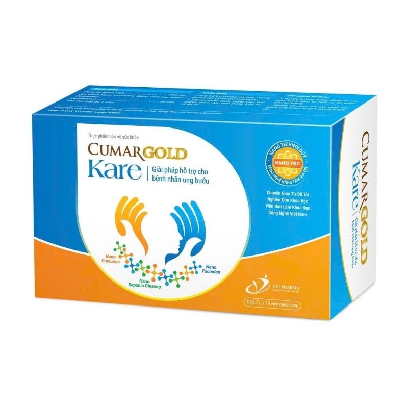 CUMARGOLD KARE Hộp 30 Viên- Giải Pháp Hỗ Trợ Cho Bệnh Nhân Ung Bướu