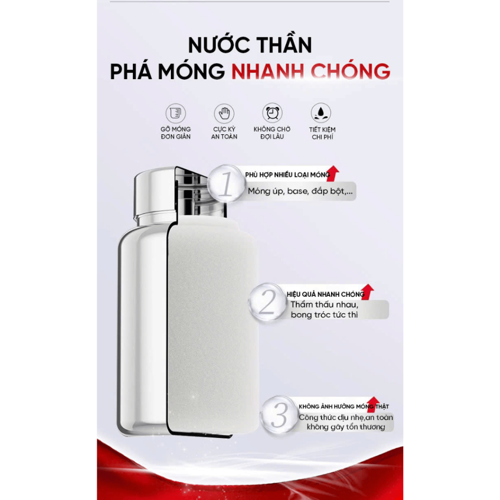 Gel tháo móng tự động Debonder - Tháo móng không đau không trầy xước chỉ sau vài giây thoa gel, đến từ Hàn Quốc - QUINN