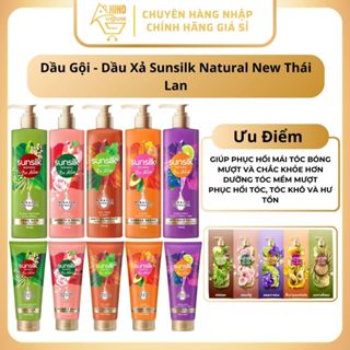 Dầu Gội - Dầu Xả Sunsilk Natural Bio Active Thái Lan, Giúp Phục Hồi, Mềm Mượt Tóc - Hinohouse