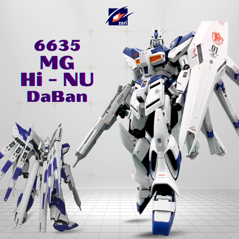  Mô Hình Lắp Ráp GunDam RX-93-2 MG Hi - Nu 6635 Ver ka Tặng Decan Nước và Base 