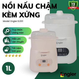  Nồi Nấu Cháo Chậm Engler EL001 Dung Tích 1L Lòng Sứ Cao Cấp Nấu Cháo Tiềm Thuốc Chưng Yến 