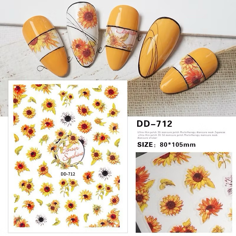 Sticker hoa ren trang trí móng mẫu mới