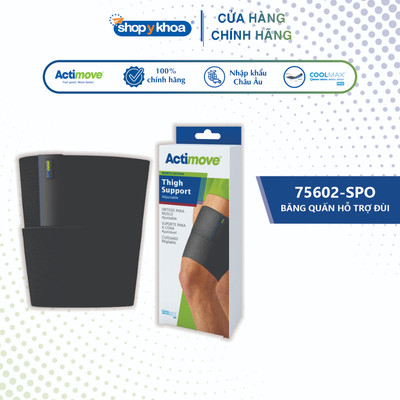 Băng Quấn Hỗ Trợ, Phòng Ngừa Căng Cơ Đùi 75602-SPO, Màu Đen [Actimove] - Nhập Khẩu Chính Hãng Châu Âu (1 Cái)