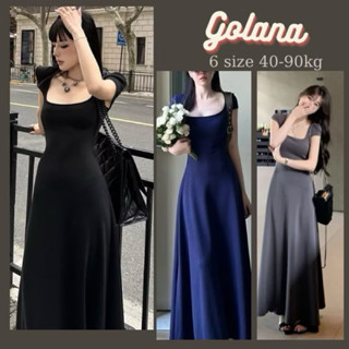  Đầm Body Nữ Tay Ngắn Cổ Vuông Đầm Nữ Dáng Dài Diamond Dress Golana   có bigsize  
