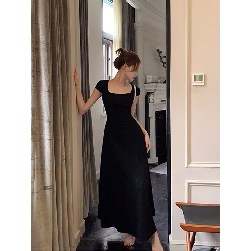 Đầm Body Nữ Tay Ngắn Cổ Vuông, Đầm Nữ Dáng Dài Diamond Dress Golana ( có bigsize) | BigBuy360 - bigbuy360.vn