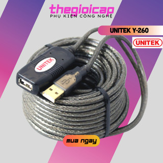 Cáp nối dài usb 10m unitek y-260 có chíp khuếch đại