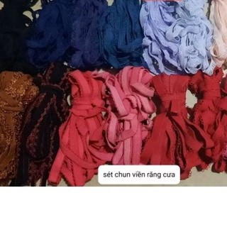 sét 40m chun viền răng cưa trang trí, may quần chíp