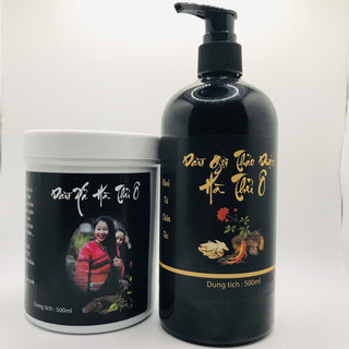 Cặp dầu gội xả hà thủ ô [ GỘI 500ml XẢ 500ml]
