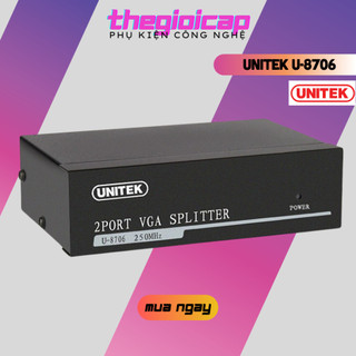 Bộ chia vga 1 ra 2 cổng unitek u-8706