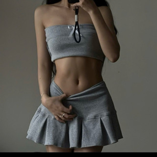 [WOA.STU] SET ÁO QUÂY MIX CHÂN VÁY TÁCH CẠP ẢNH CHỤP THẬT- MÃ AO01 CV-005MĐ