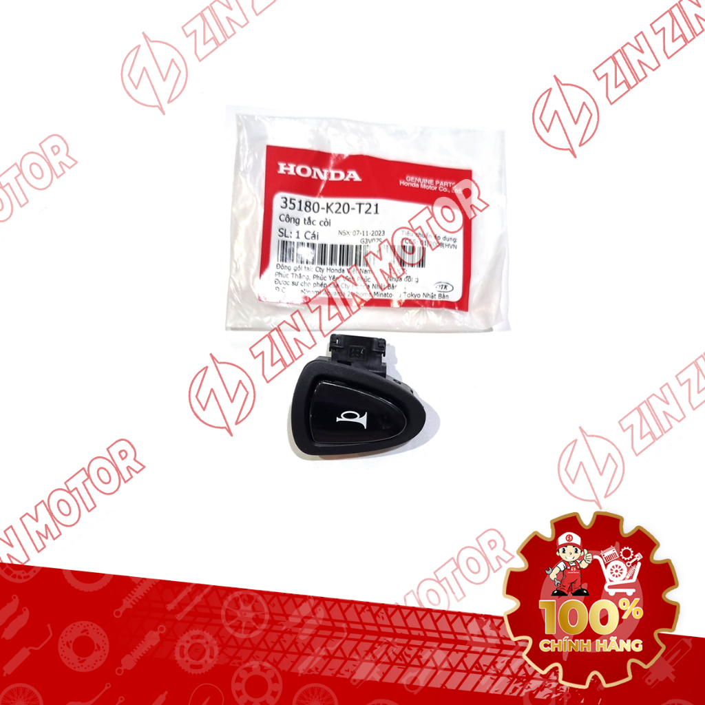 Nút Công Tắc Còi Kèn Wave Alpha 2017 - 2020 35180-K20-T21 Chính Hãng - ZZM